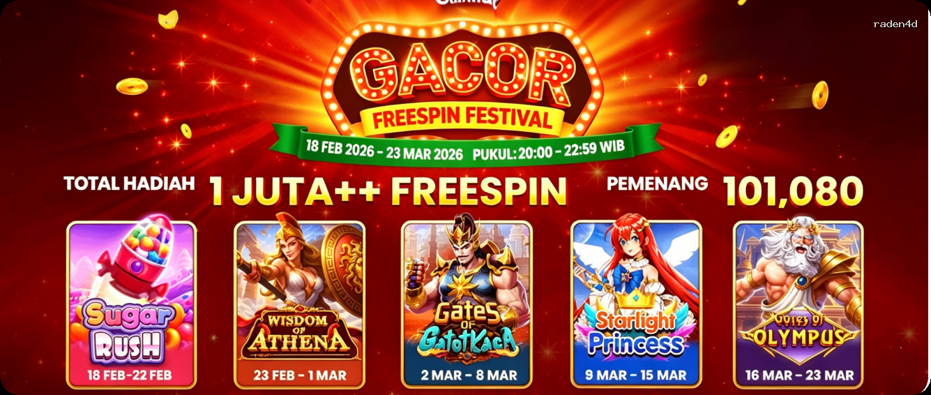 Login raden4d Sekarang Bonus Melimpah